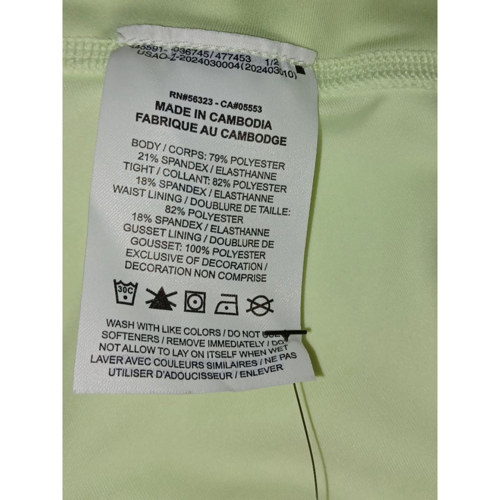 Nike Plus Tennis Fitness Skort 2X In Neon Lemon Lime - Picture 6 of 11